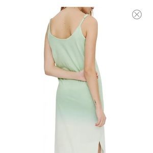 Eleven Paris maxi tank dress ombré green loungewear sleepwear beach coverup NWT